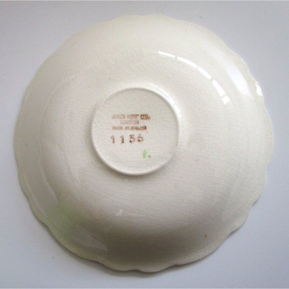 James Kent Longton England Green Cup & Saucer & Flower Handle #1156 VTG - *READ* - Picture 11 of 14